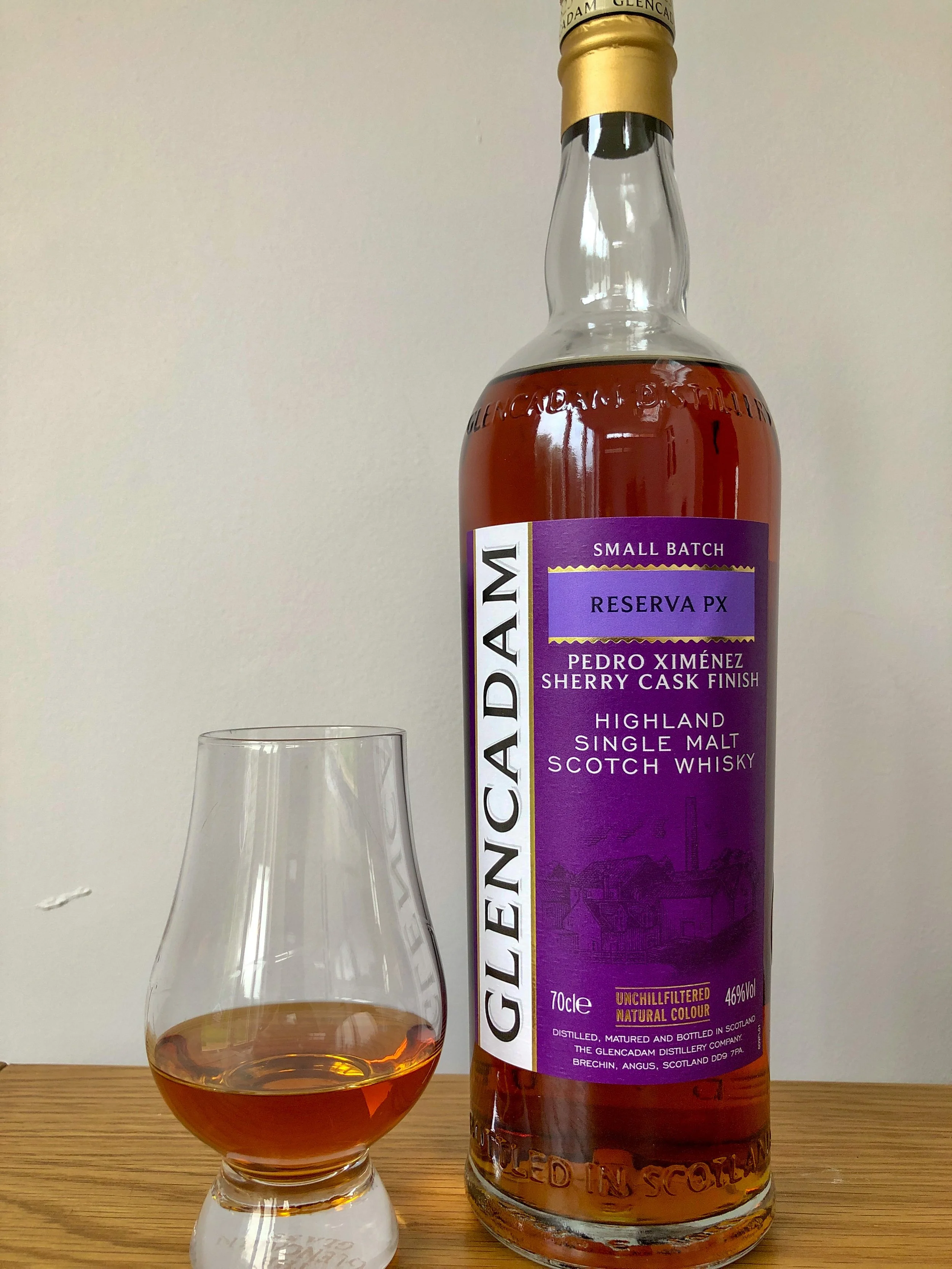 ウイスキー GLENCADAM RESERVA PX 700ml 46% Віскі Glencadam Reserva PX Pedro Ximenez Sherry Cask Finish